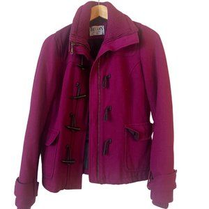 Delia's Fuchsia Toggle Duffle Coat - Size S